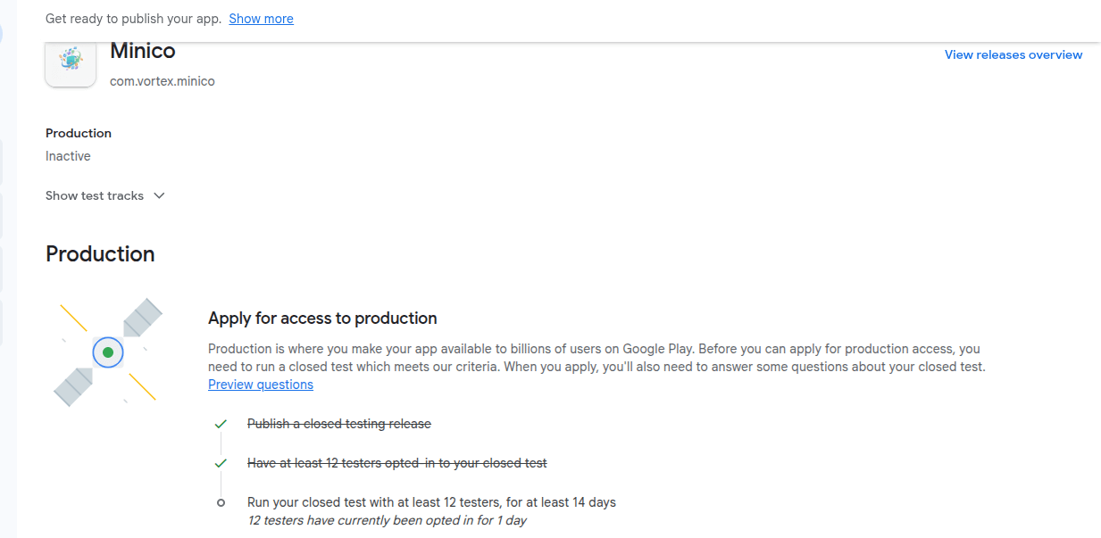 URL keikutsertaan penguji di Google Play Console
