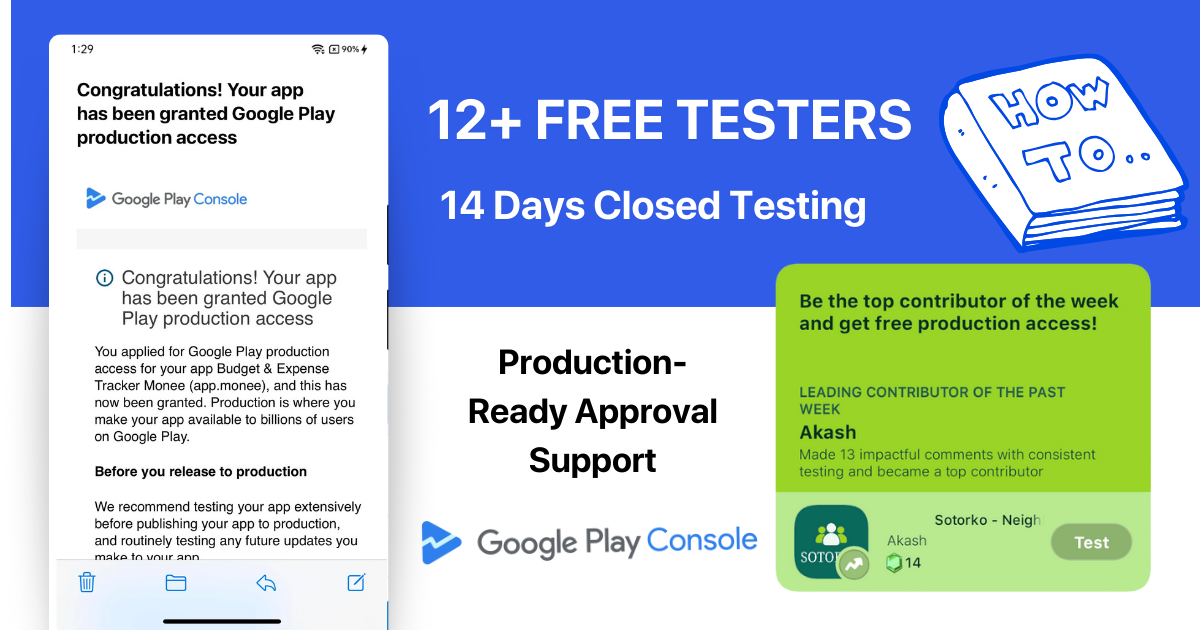 12+ FREE Testers for Closed Testing