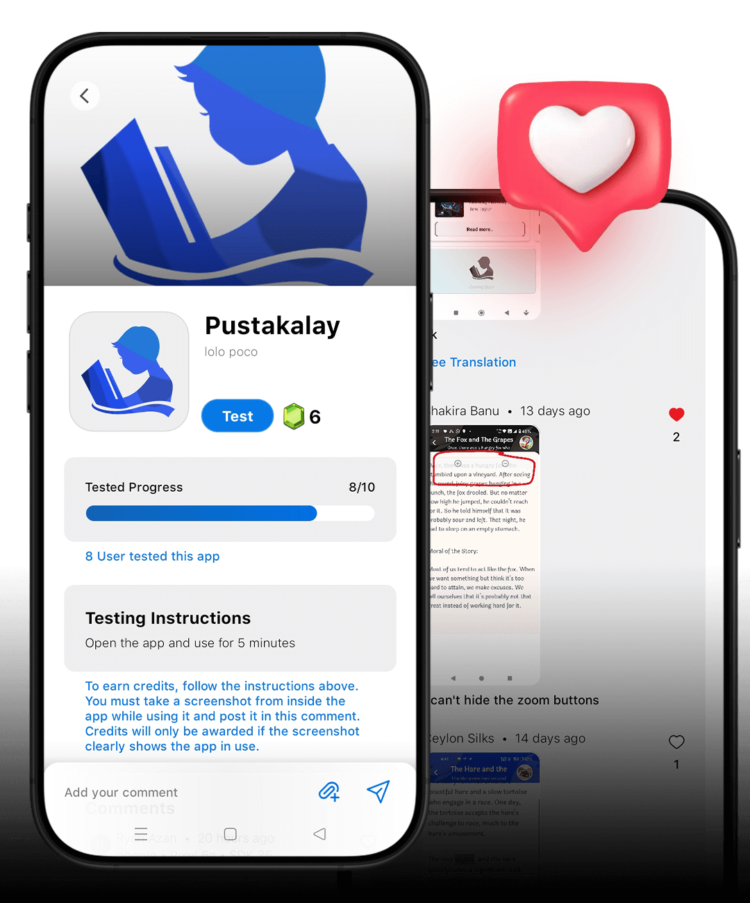 AppDadz interactive comments feature for real-time app feedback and testing