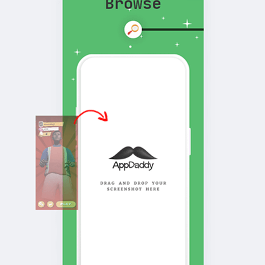 AppDadz drag-and-drop Play Store asset replacement for app marketing